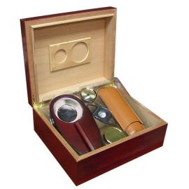 Diplomat Cherry Humidor Gift Set