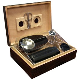 Davenport 50 Ct. Ebony Humidor Gift Set